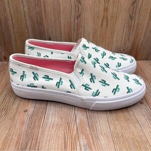 Keds X Sunnylife Double Decker Cactus Slip-On Sneakers Women's Size 8